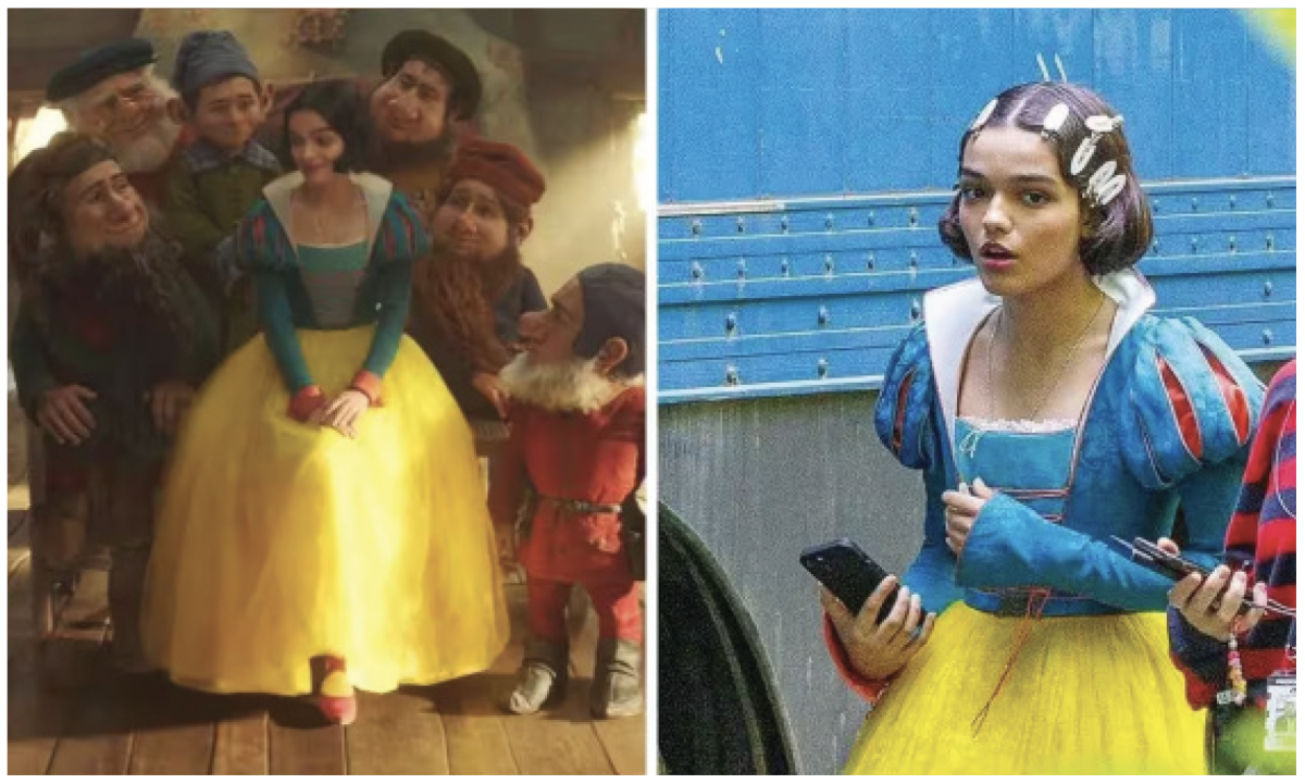 Forget all the complaints about what “dwarves” really are in this politically correct 21st century: the real issue is the role Prince Charming now has in an era where young girls are being taught to be independent. (Photos Disney and SplashNews.com, respectively)